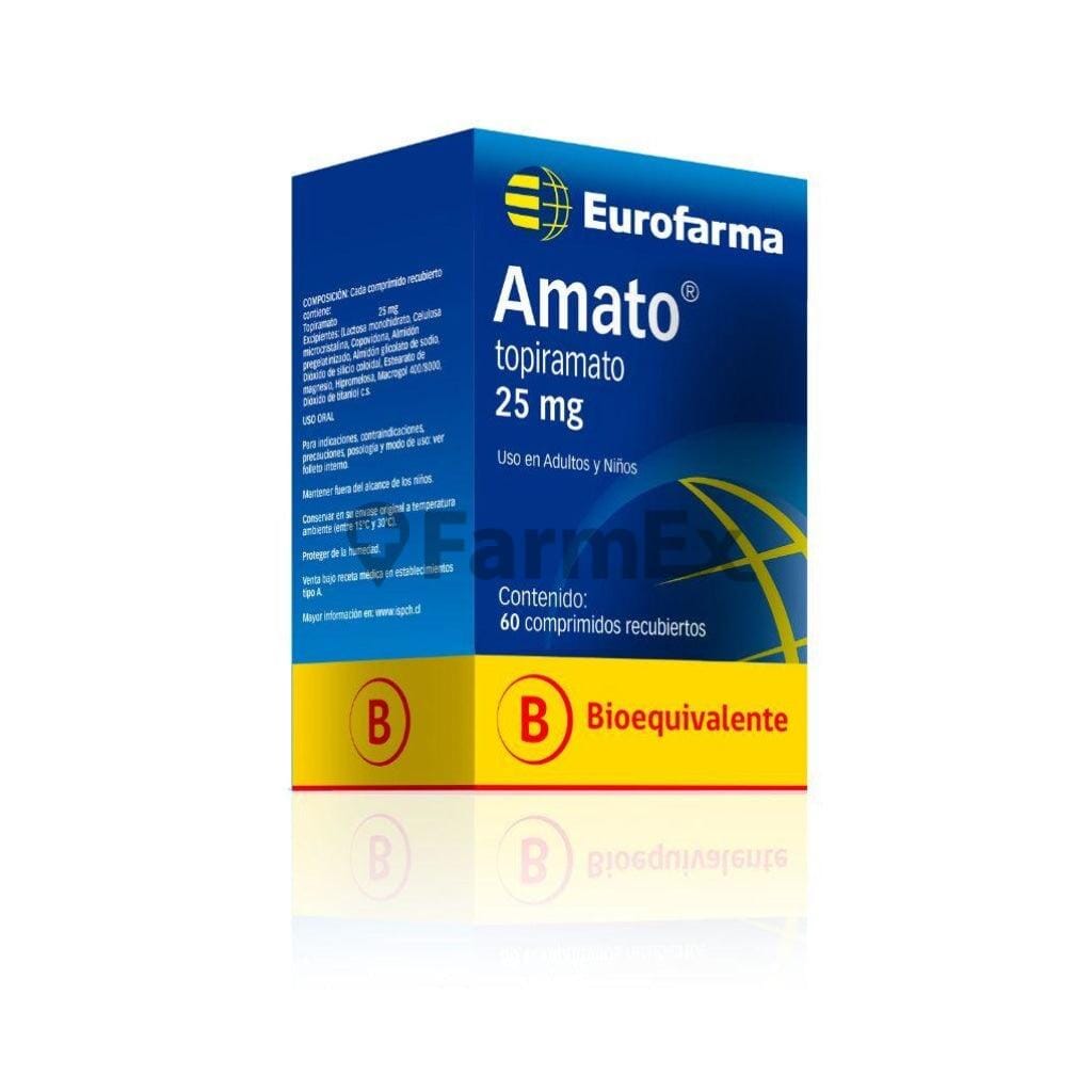 Amato 25 mg x 60 comprimidos Farmex-BanMedica-Persistente